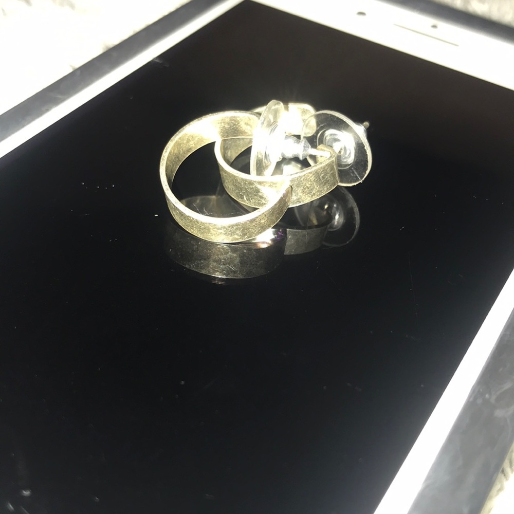 James Avery earrings semi hoops